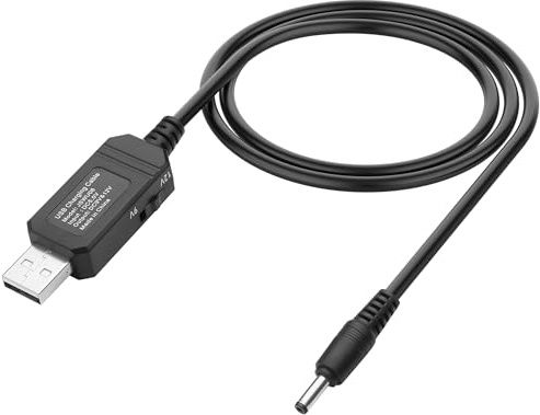 JSADZKJ Cavo elevatore da 5V a 9V/12V DC USB Cavo di alimentazione USB a DC5521 9V/12V con interruttore cavo tipo-A a DC5,5x2,1mm con aumento di tensione,per router,dashcam-3,28piedi (DC35135)