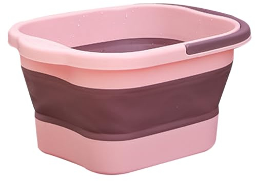 FxaumsGxuk Vasca da bagno per piedi, secchio pieghevole per ammollo dei piedi con punti rilassanti, secchio per pedicure, per mamma, partner, marito, padre, moglie, donne
