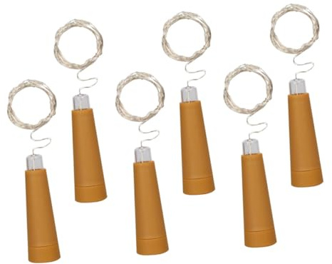 Cabilock 6pcs Bottle Stopper String Lights for Wine Bottle Decor LED Twinkle Light String Lamp for Christmas Party Atmosphere Lamp