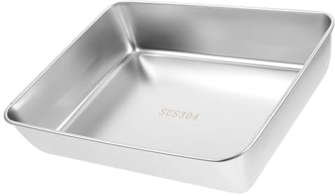 JECOMPRIS Teglia da Forno in Acciaio Resistente con Superficie Antiaderente Facile da Pulire per Cottura Pane Torte e Biscotti Riscaldamento Rapido e Risparmio Energetico per Uso Domestico