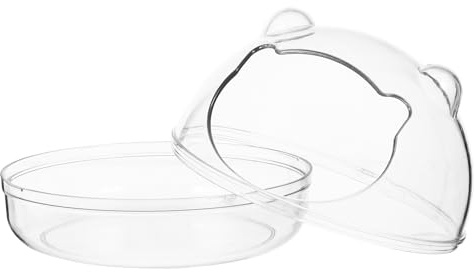 DOITOOL Bañera Transparente para Hámsters y Pequeños Roedores Contenedor Multiuso para Baño de Arena Apto para Jaulas para Chinchillas y Conejos Pequeños