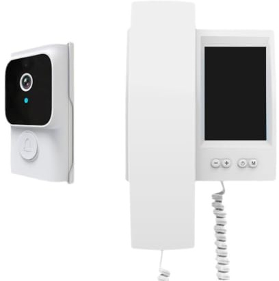 FACAIIO Intercomunicador inalámbrico de video con monitor IPS HD de 3.5 pulgadas, visión nocturna y audio bidireccional para seguridad en el hogar
