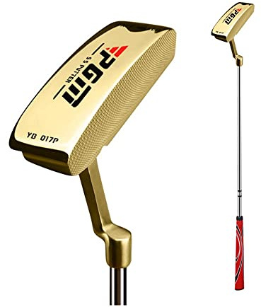Putter da golf da uomo mancino o destro, in acciaio inox, per principianti, allenatori, mazze da golf, putter con asta di spinta