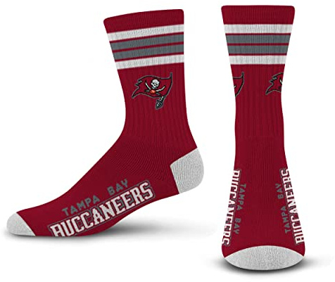 For Bare Feet Unisex 4 Streifen Deuce Crew Crew-Socken