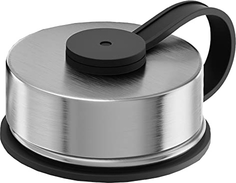 BeMaxx reservkapsyler för ACTIVE FLASK flaskor med brett munstycke i alla storlekar (950 ml, 680 ml, 530 ml, 410 ml) | BPA-fria, läckagesäkra (kapsyl i rostfritt stål, flaska med brett munstycke)