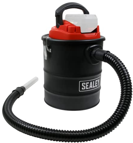Sealey 20V SV20 Series 15L Handheld Ash Vacuum Cleaner-Body Only CP20VAV, Black/Red