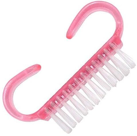 1 Stück Nagel Pinsel Nagel Bürsten Handwaschbürste Staub Entferner Nagelreinigungsbürste Mit Griffe Rosa