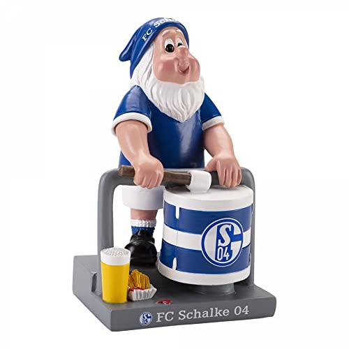 FC Schalke 04 Trommler klein Gartenzwerg Zwerg (Multi, one Size)