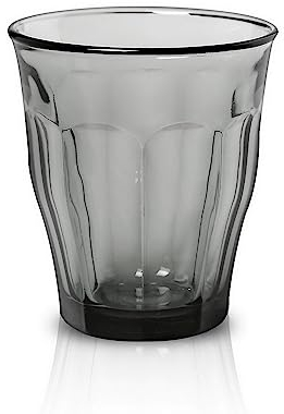 Duralex Set 4 Vasos Vidrio Templado 31cl Apilables, Pack Vasos Cocina Resistentes para Agua Zumo Refresco, Uso Diario, Colores Surtidos Colección Picardie