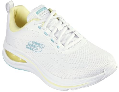 Skechers Skechers Air Meta Aired out - Zapatos cómodos para Mujer, Malla Blanca multiribete, 41 EU
