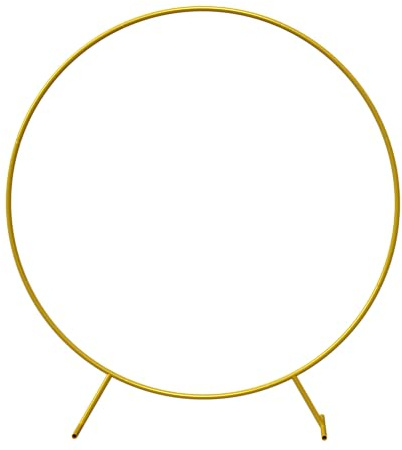 PILIN Runde Ballonbogen Kit, MetallBallonBogen, Luftballon Bogen, 1.8M Runde Ballonbogen Kit mit 2 Wasser füllbafür Party, Hochzeit, Geburtstag Dekoration Gold