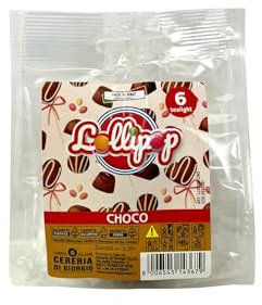 6 chauffe-plat Lollipop parfumés - Chocolat Noir - Durée 3 heures