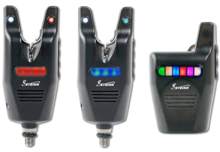 Steinn Elektronische Funk Bissanzeiger Set mit LED für Karpfenangeln