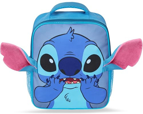 Disney Stitch Mochila Niña Infantil y Bebés con Orejas 3D Mochilas para la Guarderia y Preescolar Bolso Escolar Cómoda para Viajes Deportes