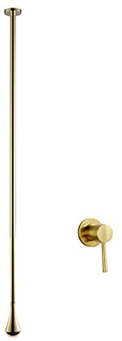 Badewannenarmatur aus massivem Messing, Wassertropfen, zum Aufhängen an der Decke, Waschbecken-Wasserhahn, Wandmontage, Badezimmer-Mischbatterie, moderne Kunst, vertikales Design,