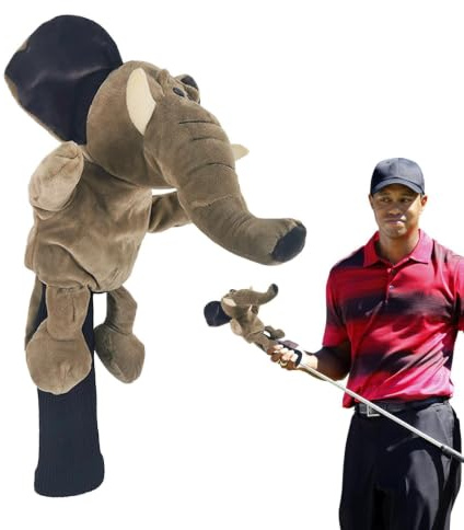 Golfschlägerhaube, Plüsch-Golfschlägerabdeckungen, lustige und funktionale Abdeckungen mit Tier-Design, perfekte Passform und sichere Golfschlägerabdeckungen, passend für Holzschläger