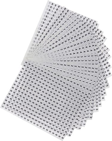 JEWEDECO 6000 Stücke Runde Zahlenaufkleber Selbstklebend Für Inventar Lagerung Klassifizierung Mit Weißen Zahlen Weißer Fläche Für Einfache Identifizierung