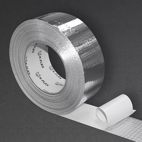 4home&work Aluminiumklebeband K-Flex original glasfaserverstärkt Breite 50mm, Länge 50m