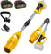 soffiatore foglie a batteria 2,5 kg - 240 km/h 580 m³/h per la pulizia di prato/neve/polvere, soffiatore a batteria brushless da 400 W con design pieghevole in 3 secondi (92 cm→45 cm)