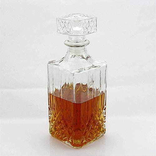 Carafe à whisky gravée for homme, verres vintage de 1000ml, for spiritueux, liqueur, whisky, vin, bouteille en cristal