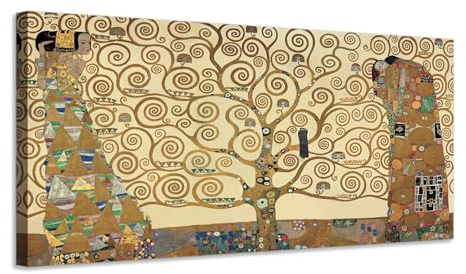 Generico Gustav Klimt – L’albero della vita – quadro stampa su tela con telaio in legno - 120x60 cm