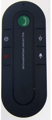 Enceintes Bluetooth sans Fil Portables pour Voiture Kit Mains Libres pour Voiture Enceinte Mains Libres Bluetooth Kits pour Pare-Soleil Lecteur MP3 pour Voiture (Noir)