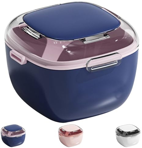Sumneo Boîte de rangement pour appareil dentaire, gouttière, prothèse et dentition - Boîte pour appareils dentaires avec miroir, brosse et panier à vaisselle - Boîte à dents pour les déplacements
