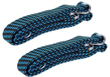 Healifty 2 Pcs Adjustable Elastic Tie Down Straps with Hooks Strong Stretchy Luggage Bundling Belts for Camping Cargo Fixing and Transport Security