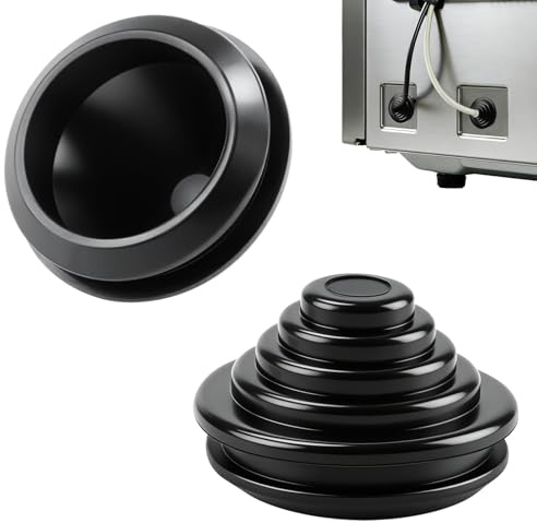 qjuwhua 10 Stück Kabeldurchführung Gummi 40 mm Tower Gummitülle Kabeldurchführung Wasserdicht Kabeltülle Gummitüllen Durchführungstüllen Kabellochabdeckung für Kabel Draht Elektrogeräte (Schwarz)
