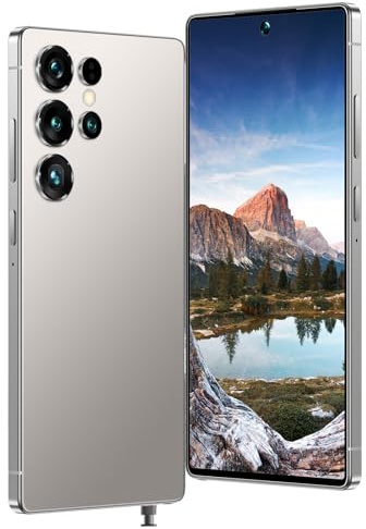 Maustron K25 Ultra Sbloccato Smartphone 7.3 Schermo Full Screen 8+256GB, Android 14, 108 MP, Dual SIM, WLAN, GPS, batteria di lunga durata, telefono economico per l'uso quotidiano Gray