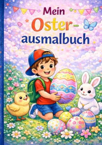 Osterausmal- und Leselernbuch mit schönen Sprüchen und tollen Ausmalbildern: Fröhliche Bilder und einfache, wie auch begeisternde Leselernsprüche (Leselernsprüche und Ausmalbilder)