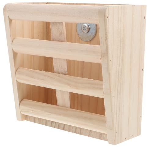 FRCOLOR Support en Bois Synthétique pour Lapin et Cochon d'Inde, Mangeoire sans Bavure Surface Lisse, pour Cage Intérieure