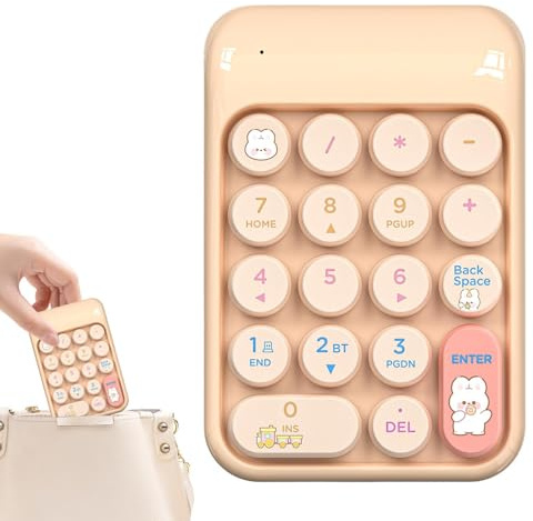 Pavé Numérique Sans Fil Bloc Externe Portable 18 Touches | Sans Fil 2.4G Pour Comptabilité Financière Travail De Bureau Études Et Jeux Sur Ordinateur Portable Et