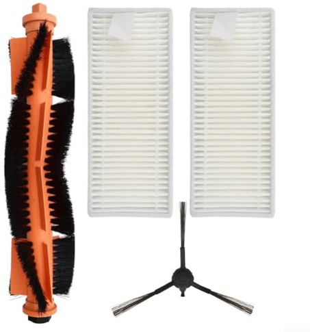 4/8 accessori per robot aspirapolvere Homerun serie 2000 3000, spazzola principale, spazzole laterali e filtro, accessori per la pulizia per modelli XU2000 XU2100 XU3100 XU3110 XU3000 (4 pezzi)