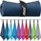 Actidry Mikrofaser Handtuch - XL/L/M Handtücher - 10 Farben Bunt&Dunkel - leicht schnelltrockend hochsaugfähig - Microfaser Strandtuch Badetuch Saunatuch extra groß - XL 100 x 200 cm - Marine-Blau