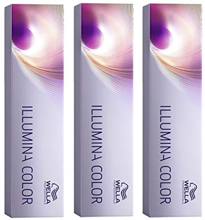 Wella Professionals 3er Pack Illumina Color 10/69 Hellblond / Violet Cendre