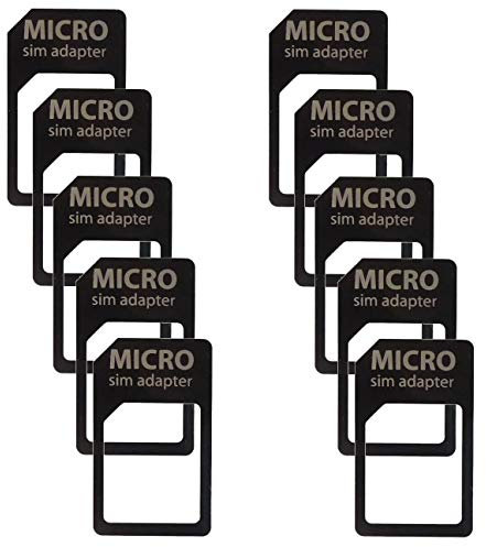 Pack of 10 x Micro Sim Card to Normal Sim Card Adapters