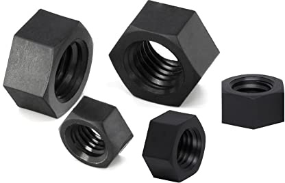 CONPHERON Kunststoff Sechskant Mutter Schwarz Nylon Sechskantmutter M20 (4 Stück)