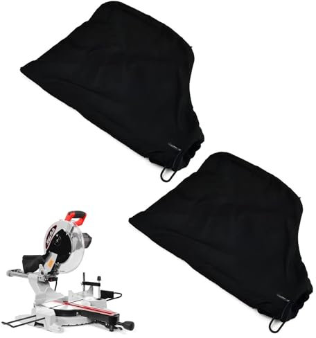 Dust Bag for 255 Model Miter Saw with Zipper & Wire Stand for Easy Disposal of Dust Inside, Belt Sander Parts Anti-dust Cover Bag (2PCS)
