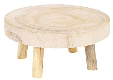 Liummrcy Tabouret et Support de Plante en Bois - Support de Pot de Fleur d'Intérieur pour Table en Pot