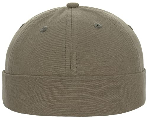 Lipodo Dockermütze Herren 100% Baumwolle Klettverschluss Rückseite Frühjahr Sommer Oliv One Size