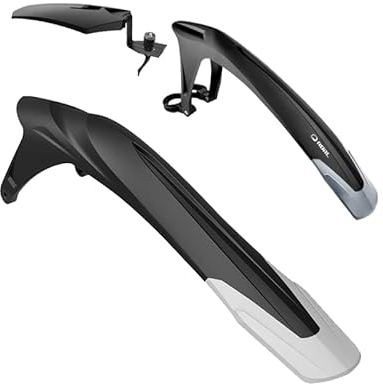 Fahrrad Schutzblech Fahrrad Fender PP Weichplastik geeignet for 24-29 Zoll Fahrräder MTB DH Dämpfer Bike verdicken Spritzschutz Zubehör (Color : RL1000 One Set Plus)
