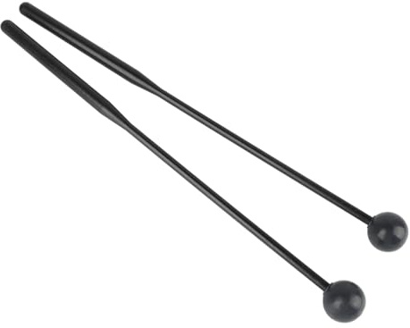 Marimba-Schlägel, Marimba-Schlägel, Xylophon-Sticks, Langlebige Percussion-Sticks, Kunststoffstab-Percussion-Sticks für Glockenspiel-Schläger (Alles schwarz)