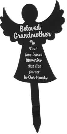 CAXUSD Placa Conmemorativa De Acrílico Decoración Cementerio Resistente Exterior