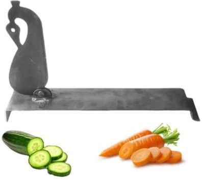 jewellary hub Traditional Indian Vegetable Cutter | Pahsul | Pure Iron Vili | Hasua | Kathipeeta | Aruvamanai Vegetable Fruit Cutter Perfect for Your Kitchen (Cast Iron, Design A111)
