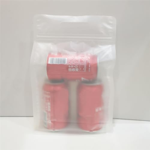 Plastic Flat Bottom Organization Storage Bag with Carry Handle for Holding Goods,Sealing Zipper Packaging Food Containers Convenient Sort and Store,Portable Outing(7.1x11)18Pack Frosted Translucency