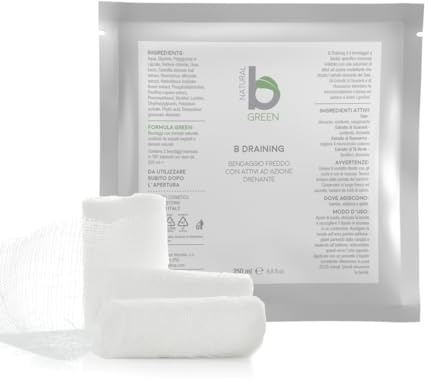 Bende B Draining per Bendaggio Freddo Monouso | Bendaggi per Gambe Trattamento Cosmetico Drenante, Stimola la Microcircolazione