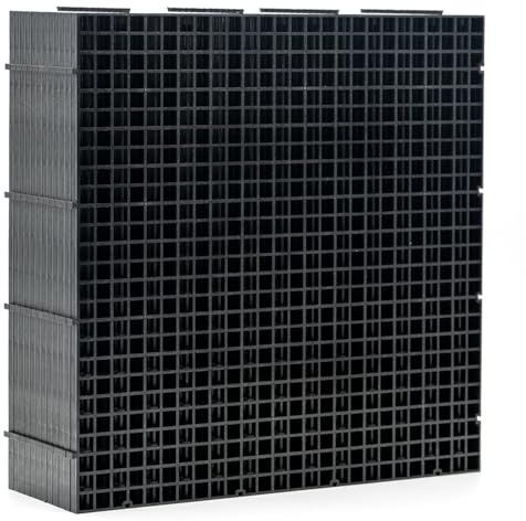 LINLAN 12 Pieces 11.8x11.8in (30X30cm) Aquarium Grid Plastic, Fish Tank Divider, Egg Crate for DIY Filtration and Bottom Protection in Aquascaping