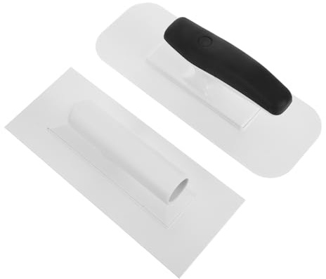 jojofuny Juego de 2 Llana de Revoque de Plástico Diseño Ergonómico y Esquinas Redondeadas para Renovaciones y Mejoras Hogar