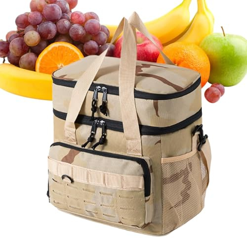 Mihauuke Sac Isotherme pour Le Repas de Midi | 19 litres Boîte à Déjeuner Sac Isotherme | Sacs Porteurs Isothermes,pour Voiture Camping Travail Pique-Nique Golf Extérieur Plage Road Trip Camion